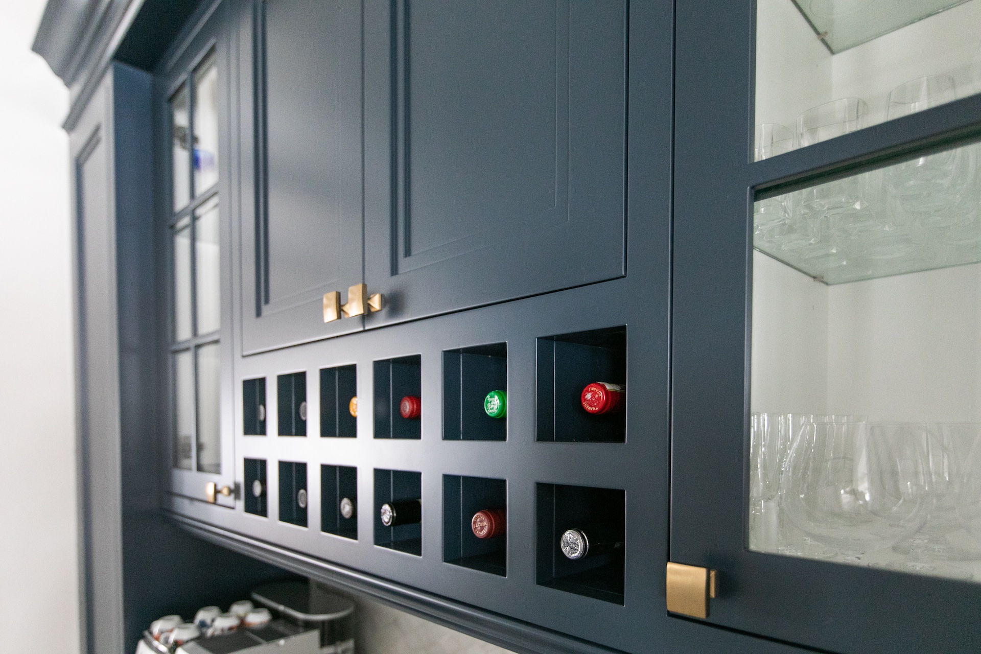 Blue wine bar